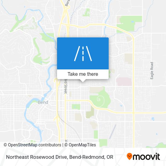Northeast Rosewood Drive map