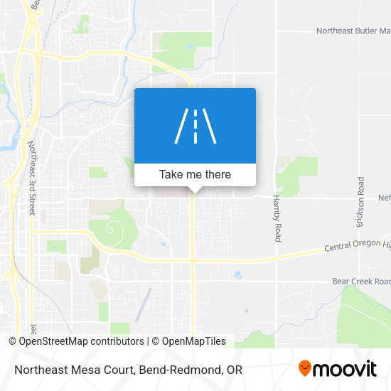 Northeast Mesa Court map