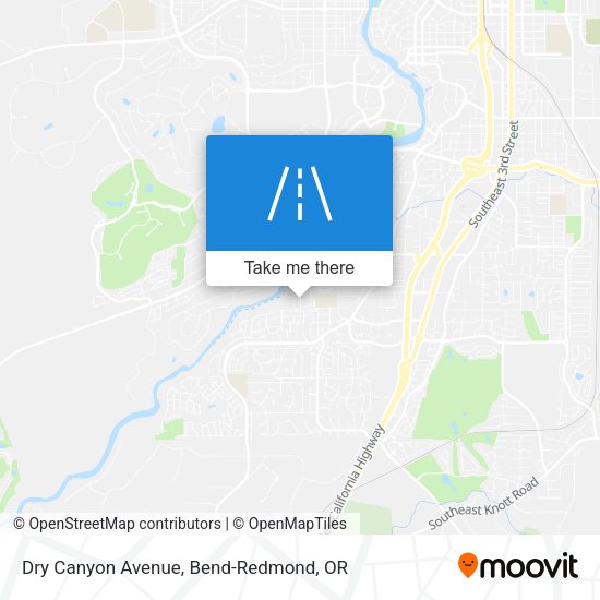 Dry Canyon Avenue map