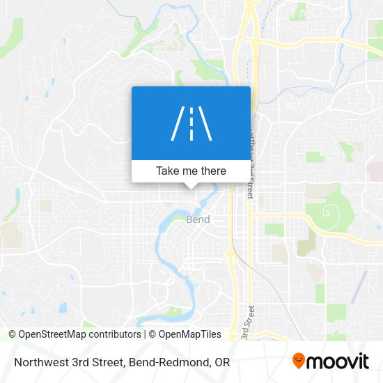 Northwest 3rd Street map