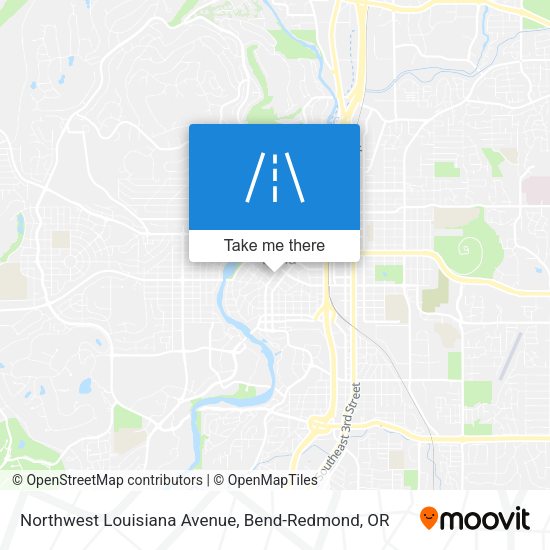 Mapa de Northwest Louisiana Avenue
