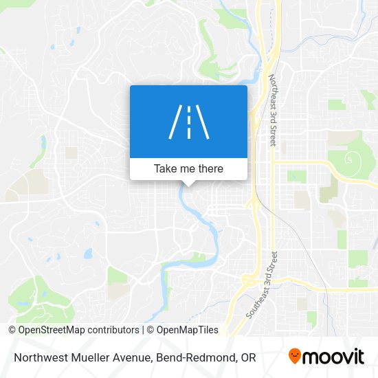 Northwest Mueller Avenue map