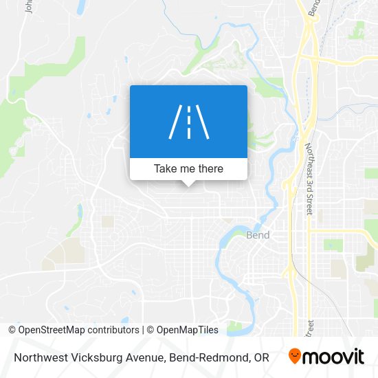 Northwest Vicksburg Avenue map