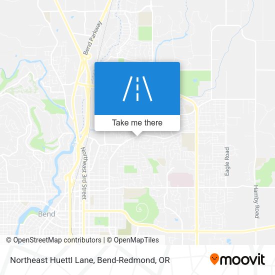 Northeast Huettl Lane map
