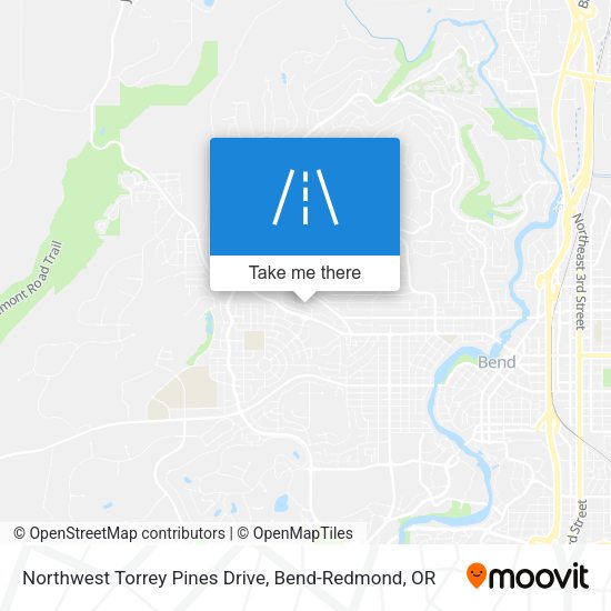 Northwest Torrey Pines Drive map