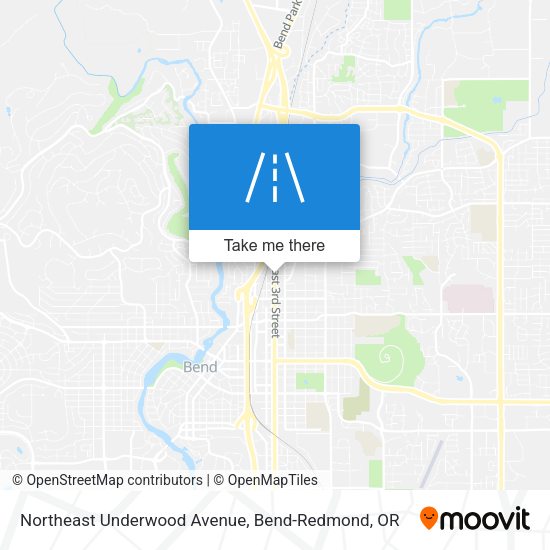 Northeast Underwood Avenue map