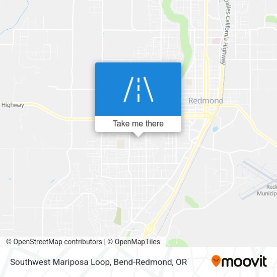 Mapa de Southwest Mariposa Loop