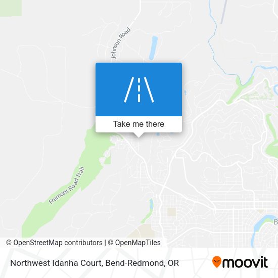Northwest Idanha Court map