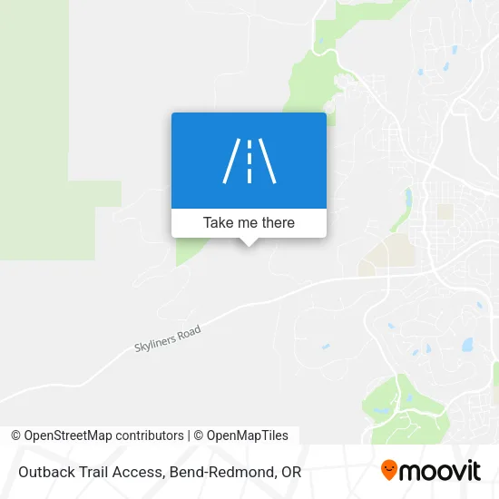 Outback Trail Access map