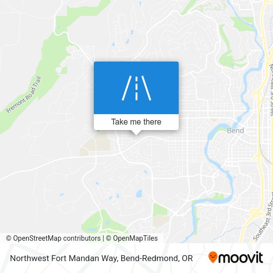 Northwest Fort Mandan Way map