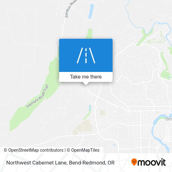 Northwest Cabernet Lane map