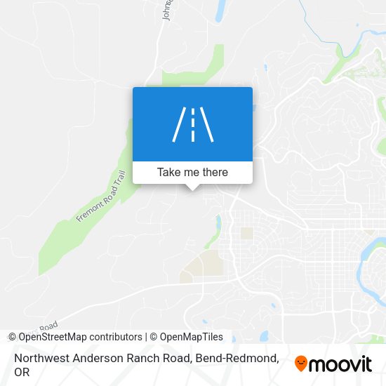 Northwest Anderson Ranch Road map