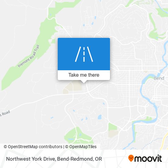 Northwest York Drive map