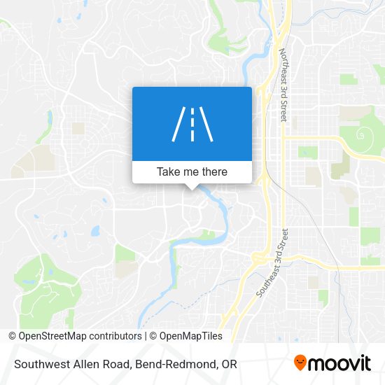 Southwest Allen Road map