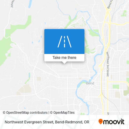 Mapa de Northwest Evergreen Street