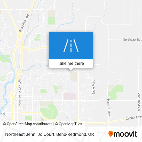 Northeast Jenni Jo Court map