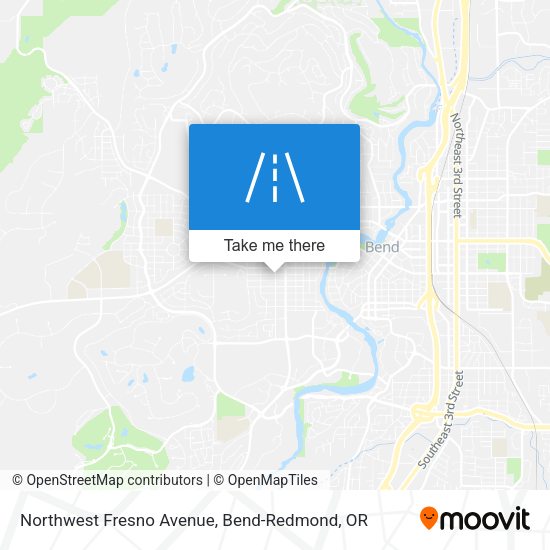 Mapa de Northwest Fresno Avenue
