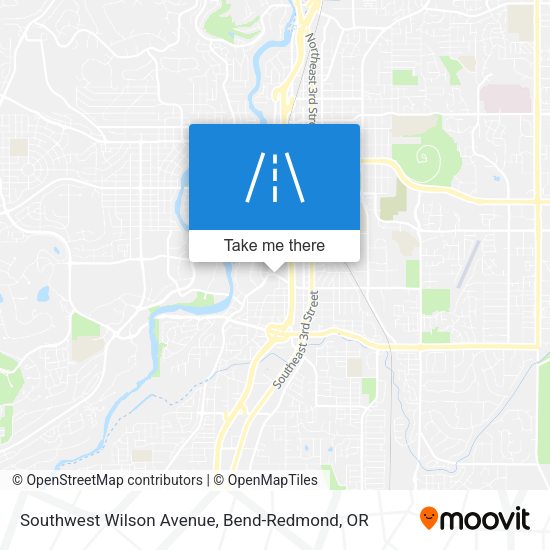 Southwest Wilson Avenue map