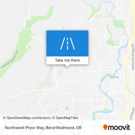 Northwest Pryor Way map
