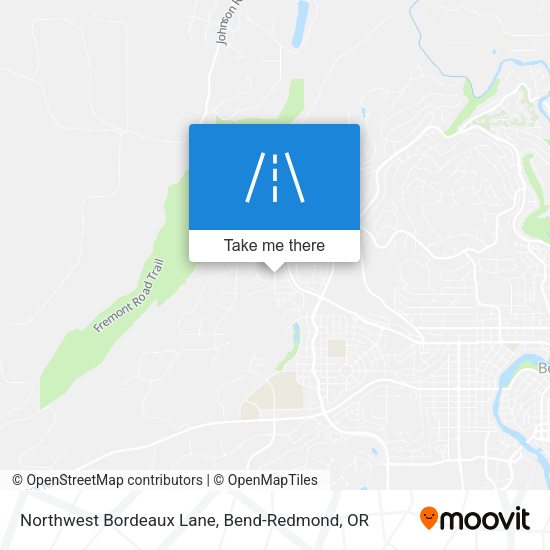 Northwest Bordeaux Lane map