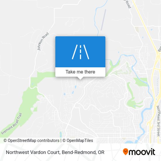 Northwest Vardon Court map
