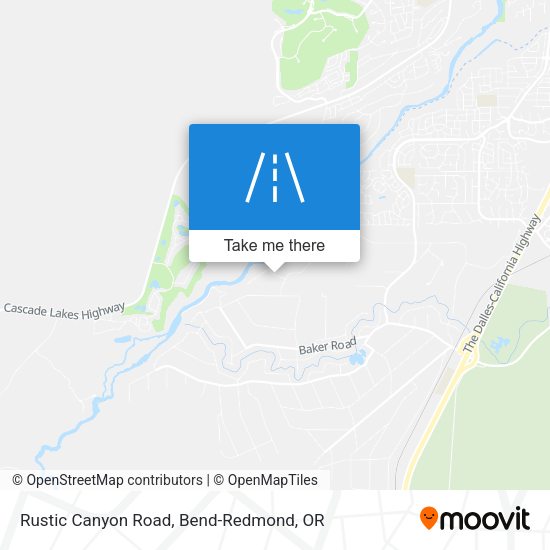 Rustic Canyon Road map