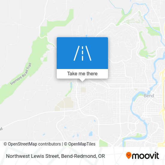 Northwest Lewis Street map