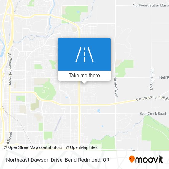 Mapa de Northeast Dawson Drive