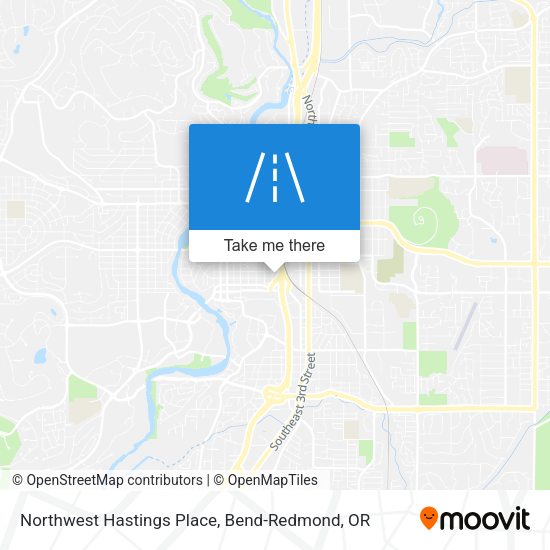 Northwest Hastings Place map