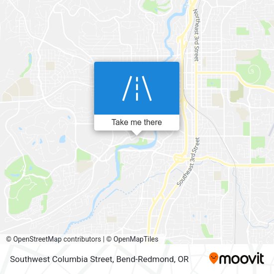 Southwest Columbia Street map