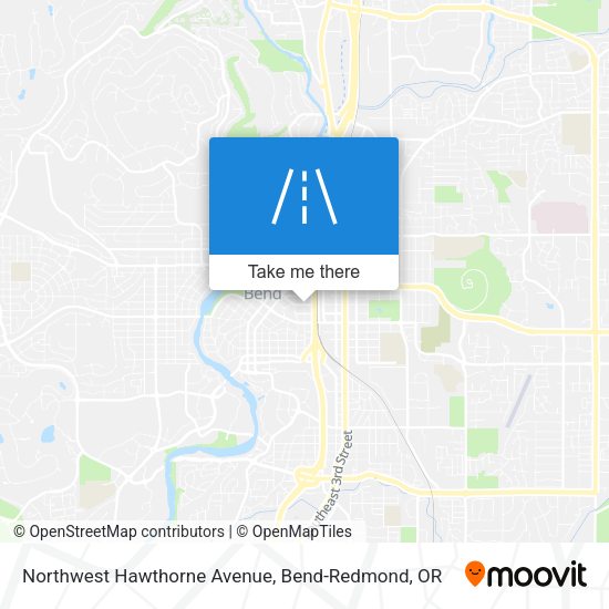 Mapa de Northwest Hawthorne Avenue