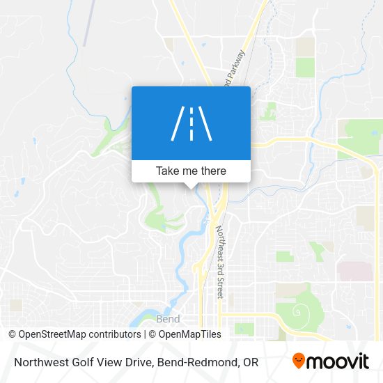 Northwest Golf View Drive map