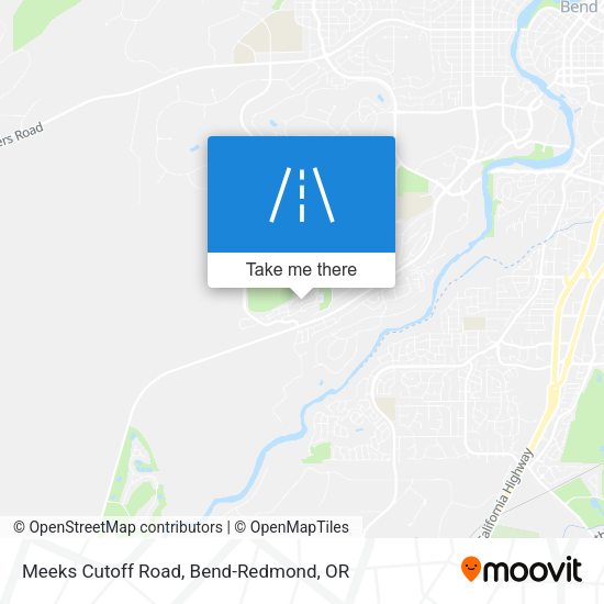 Meeks Cutoff Road map
