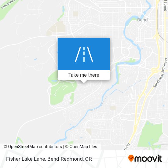 Fisher Lake Lane map