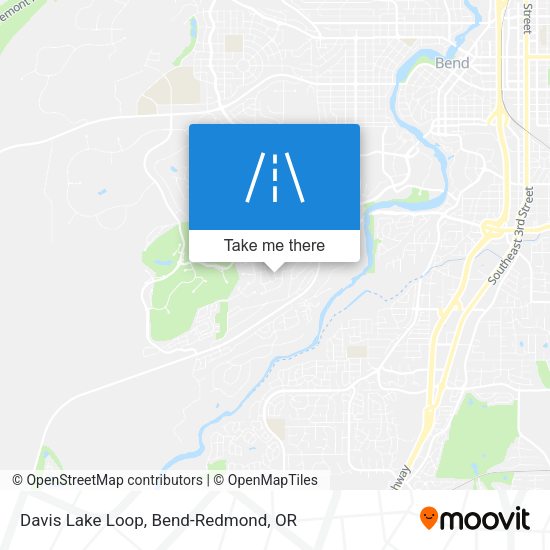 Davis Lake Loop map