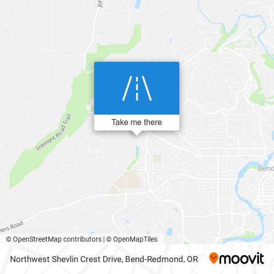 Northwest Shevlin Crest Drive map