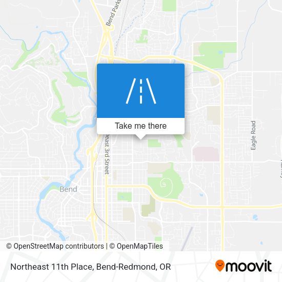 Northeast 11th Place map