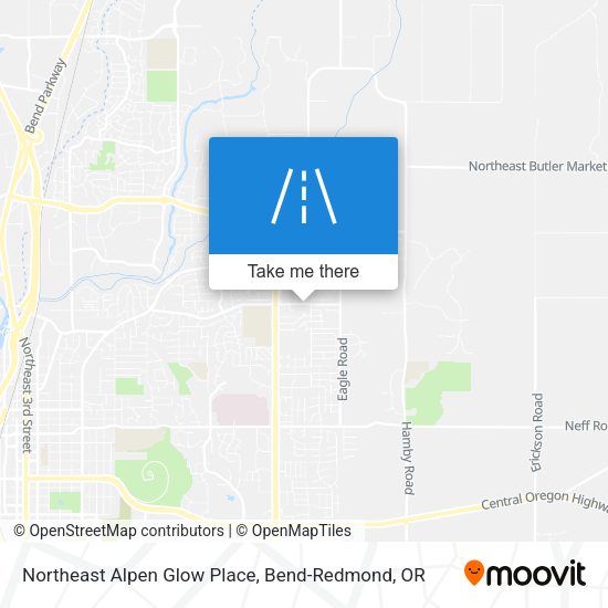 Northeast Alpen Glow Place map