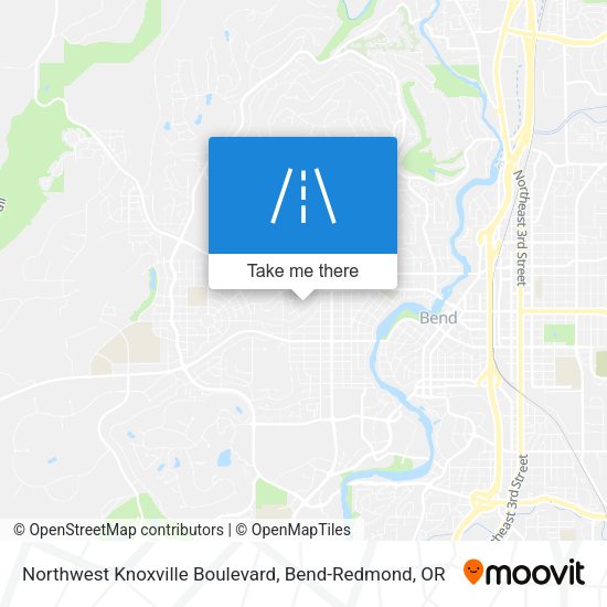 Northwest Knoxville Boulevard map