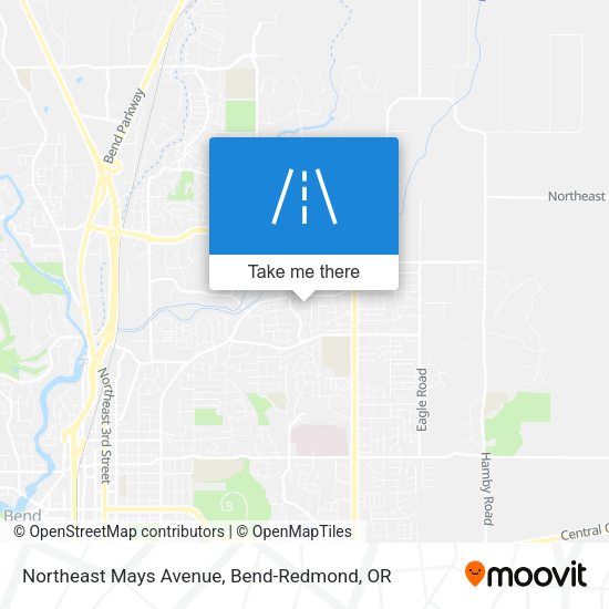 Northeast Mays Avenue map