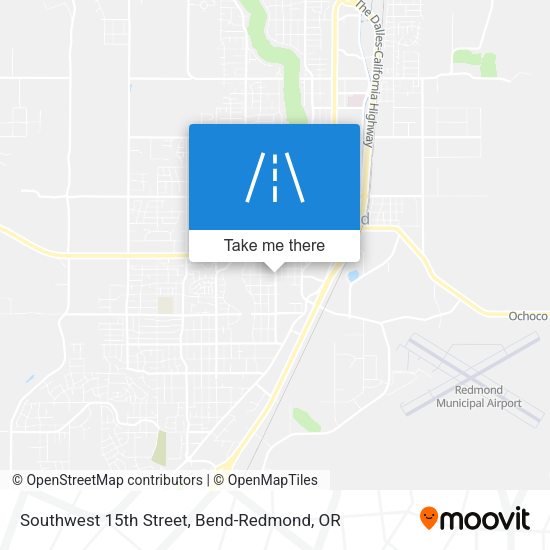 Southwest 15th Street map