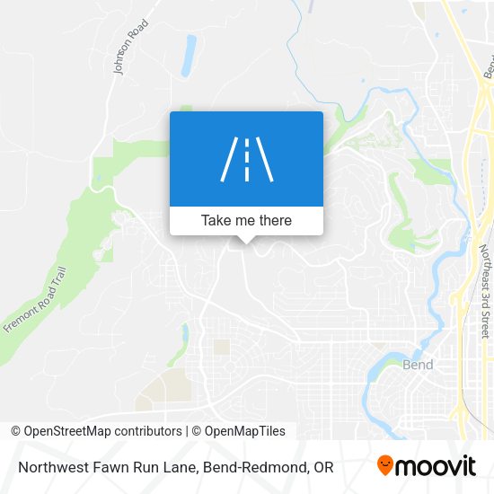 Northwest Fawn Run Lane map
