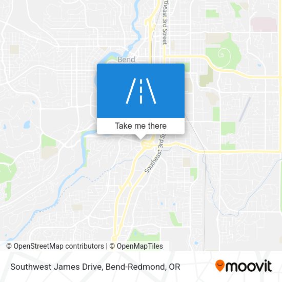 Southwest James Drive map