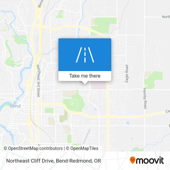 Northeast Cliff Drive map