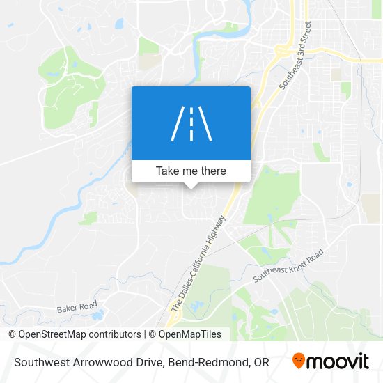 Southwest Arrowwood Drive map