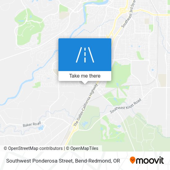Southwest Ponderosa Street map