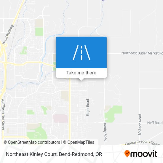 Northeast Kinley Court map