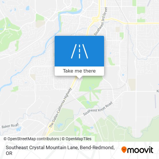 Southeast Crystal Mountain Lane map