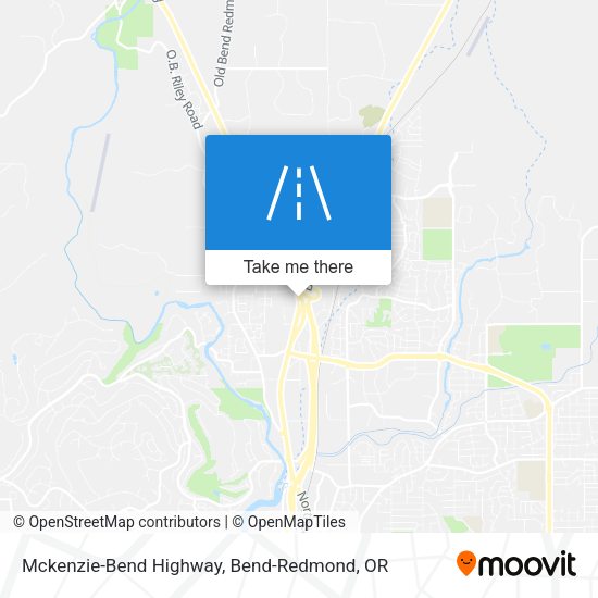 Mckenzie-Bend Highway map