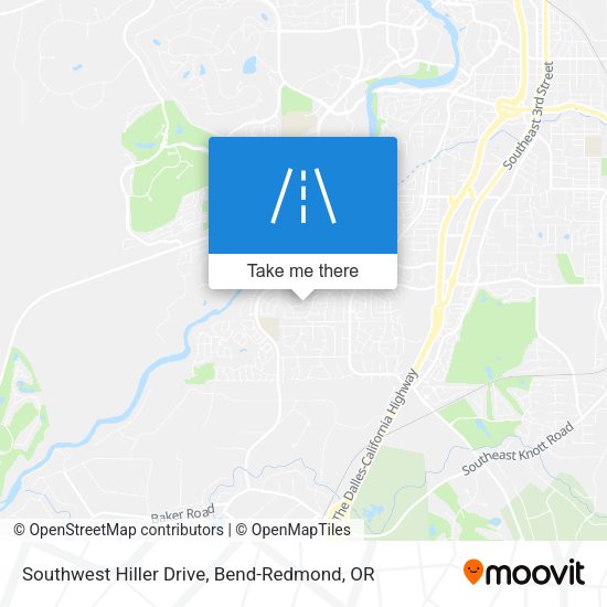 Southwest Hiller Drive map